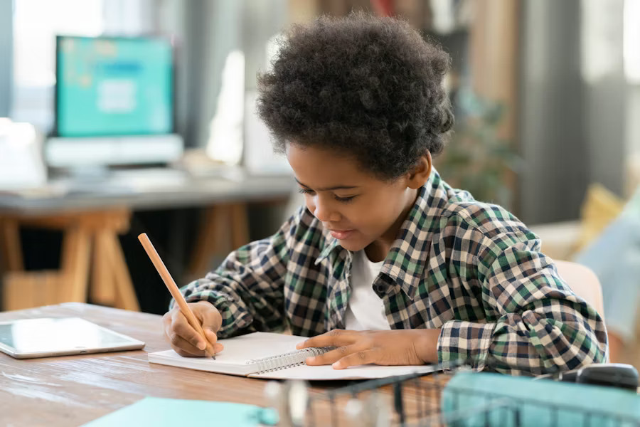 Child writing